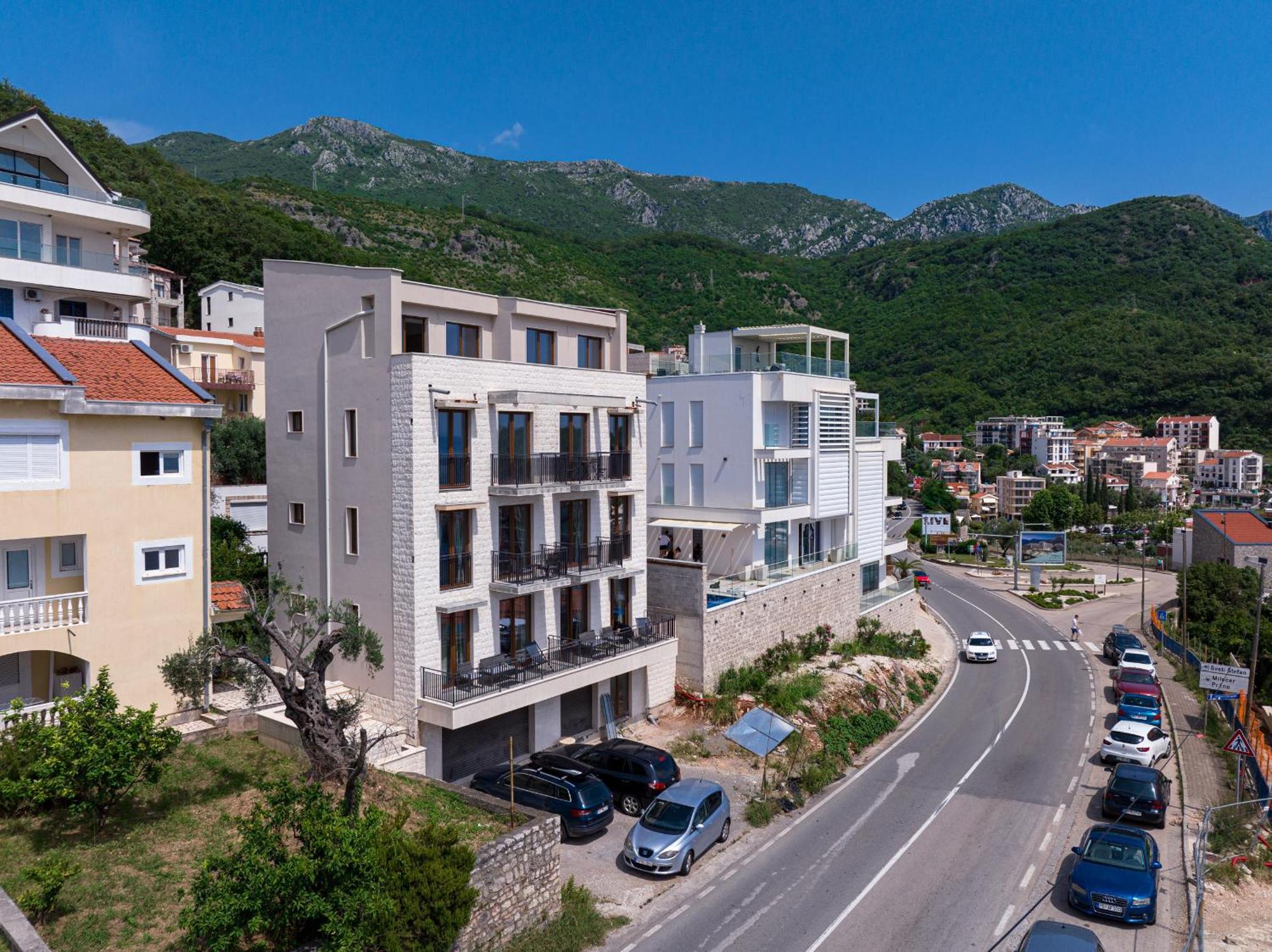 Niki Apartments Przno Sveti Stefan Eksteriør billede